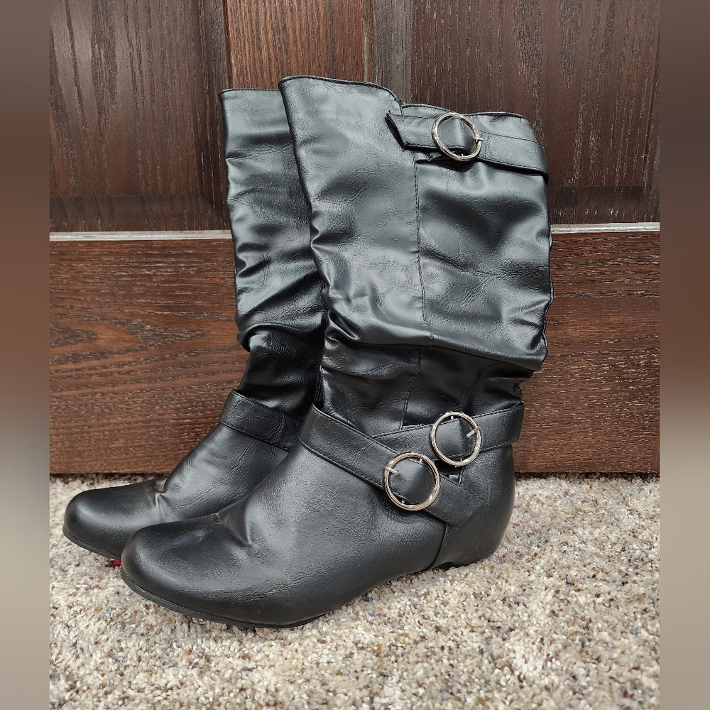 Blue Suede Shoes Boots